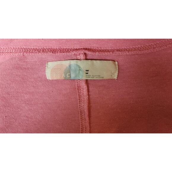 Free People Beach Marlow Pink Cotton Hemp Midi Medium M Cottagecore Boho Dress - Picture 8 of 8